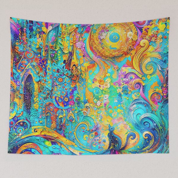 Item preview, Abstract Whirls of Colorful Dreamscapes designed and sold by blackhalt.