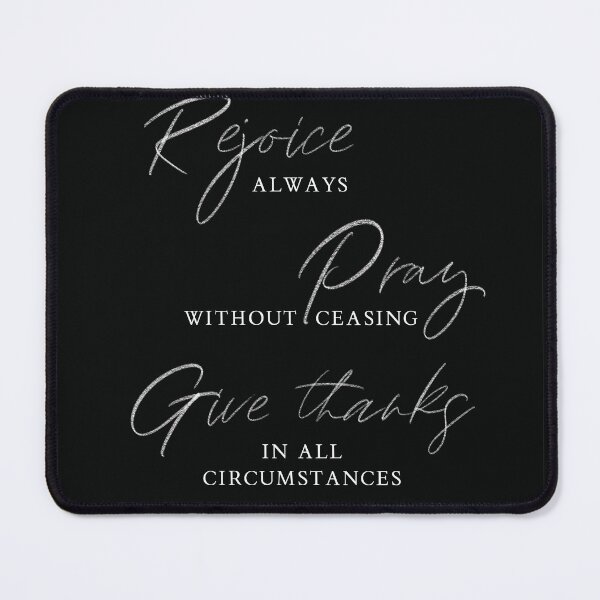 Item preview, Rejoice Pray Give Thanks designed and sold by KAMdesignhaus.