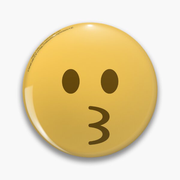 Item preview, Kissing Face Emoji designed and sold by VeryRandomShop.