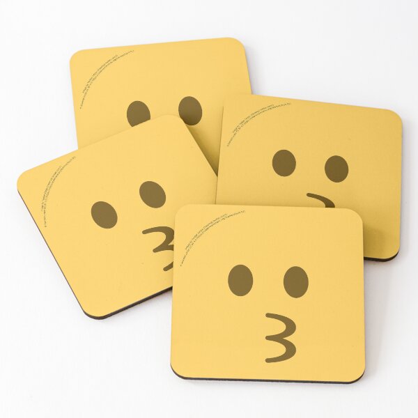 Item preview, Kissing Face Emoji designed and sold by VeryRandomShop.
