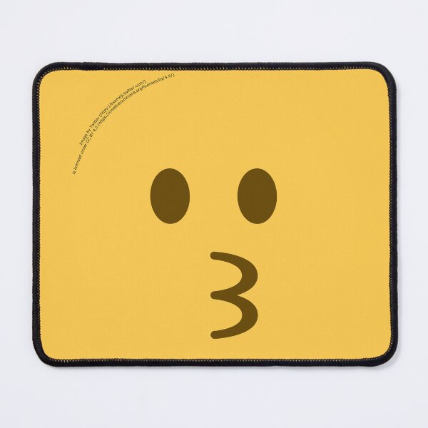 Item preview, Kissing Face Emoji designed and sold by VeryRandomShop.
