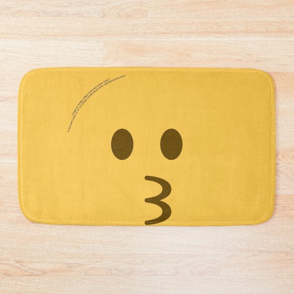 Item preview, Kissing Face Emoji designed and sold by VeryRandomShop.