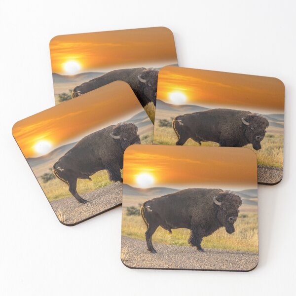 Item preview, Bison Bull in Sunset designed and sold by Vargulich.