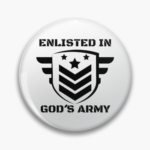 Item preview, Enlisted In God´s Army, Christian designed and sold by MoriaStore.