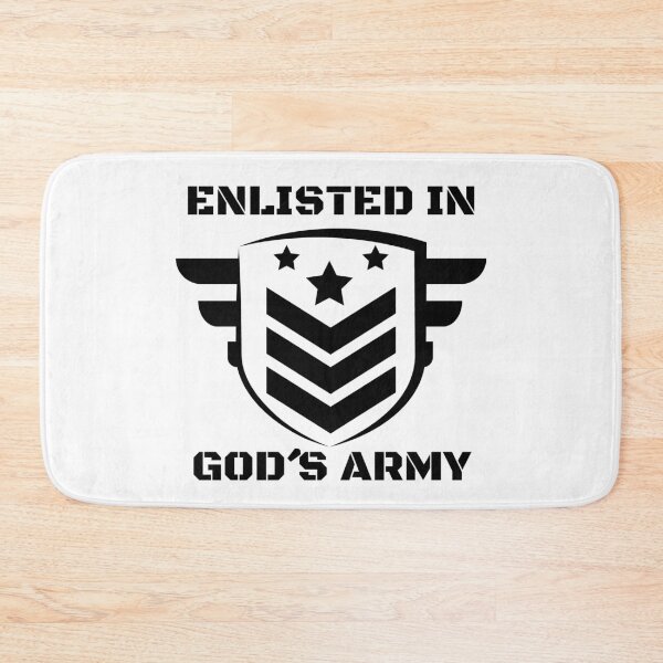 Item preview, Enlisted In God´s Army, Christian designed and sold by MoriaStore.