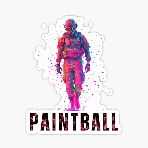 Vista previa del artículo con la obra «Salpicaduras de pintura de paintball», diseñado y vendido por RodColTees.