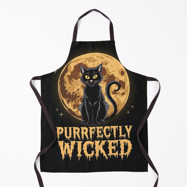 Item preview, Purrfectly Wicked Halloween Black Cat designed and sold by Vicky021.