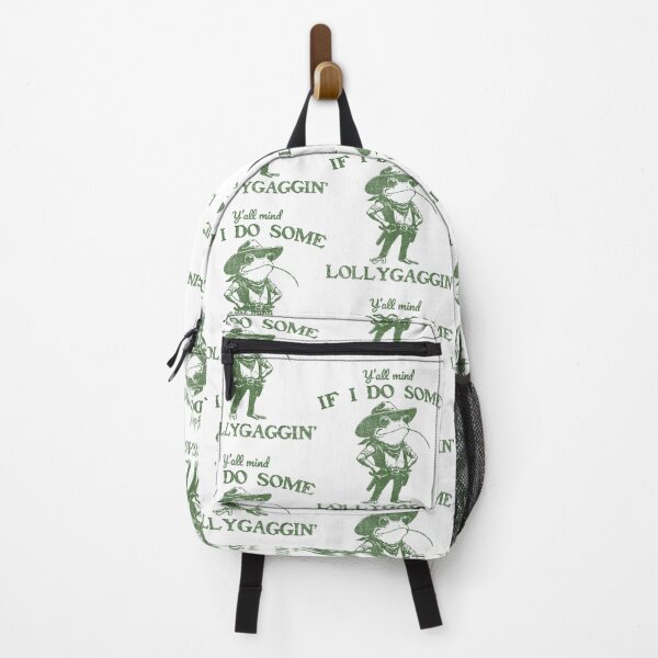 Item preview, Y'all Mind If I Do Some Lollygagging Funny Meme Cowboy Frog designed and sold by LeoVargasVelha.