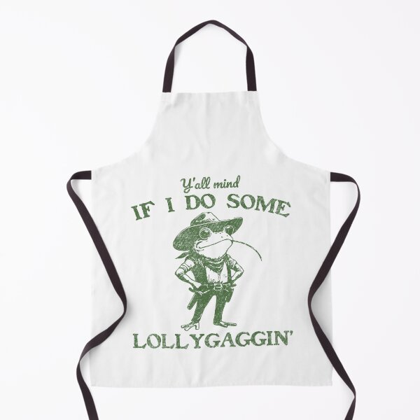 Item preview, Y'all Mind If I Do Some Lollygagging Funny Meme Cowboy Frog designed and sold by LeoVargasVelha.