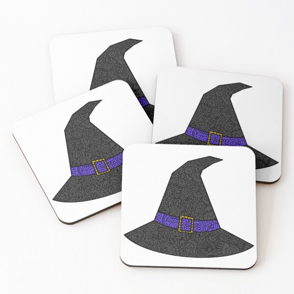 Item preview, Witch Hat Zentangle designed and sold by Lintangled.