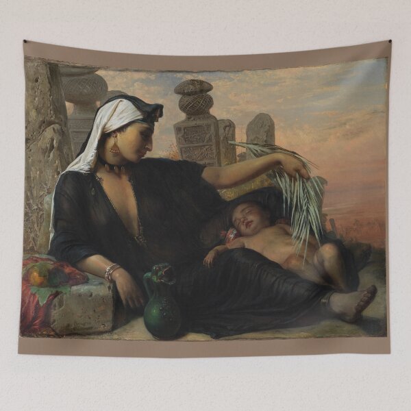 Item preview, Egyptian Fellah Woman and Child by Elisabeth Baumann  designed and sold by PureVintageLove.