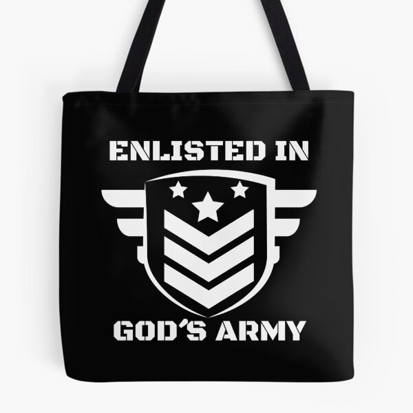 Item preview, In God´s Army, Faith Quotes designed and sold by MoriaStore.