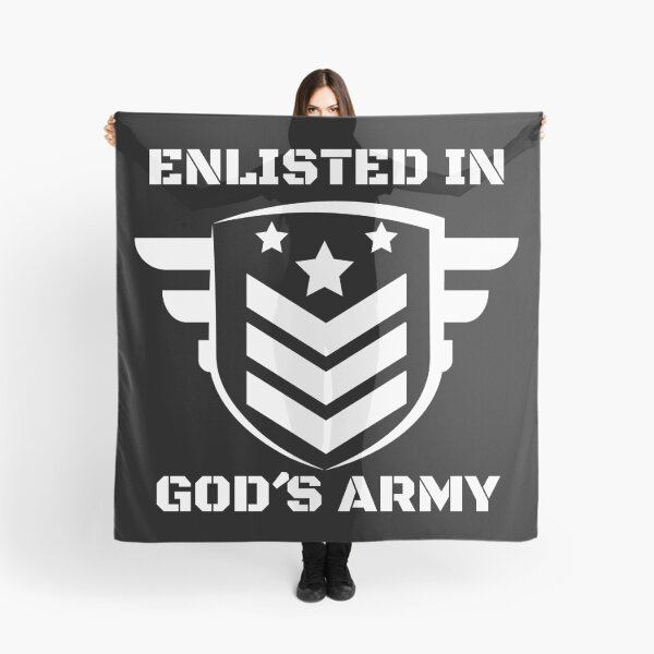 Item preview, In God´s Army, Faith Quotes designed and sold by MoriaStore.