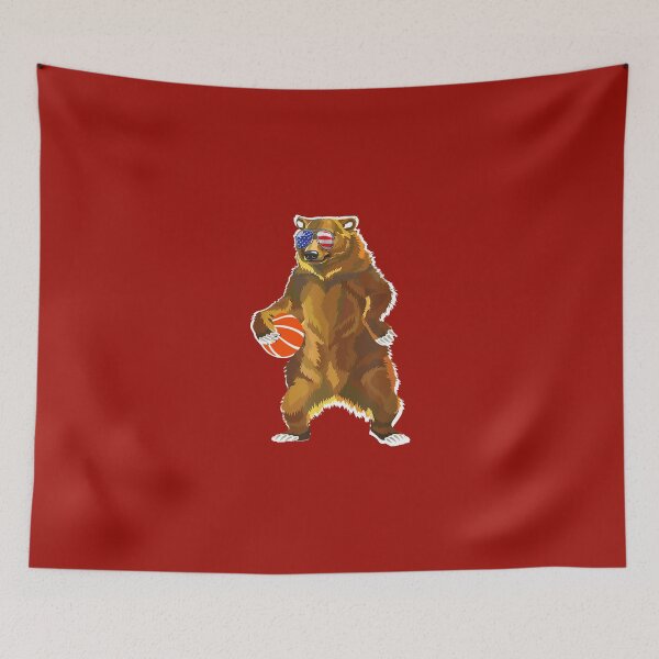 Item preview, Funny Basketball coach - US bear playing basketball - Basketball fan designed and sold by MOHAMED FRASER.