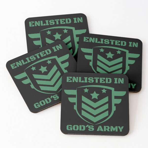 Item preview, Enlisted In God´s Army, bible verse designed and sold by MoriaStore.