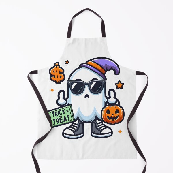 Item preview, Trick or Treat Money Ghost with Attitude Sticker designed and sold by Johnny Holiday.