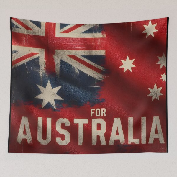 Item preview, FOR AUSTRALIA (THE DISTRESSED FLAG 2025) designed and sold by Takin-Thepiss.