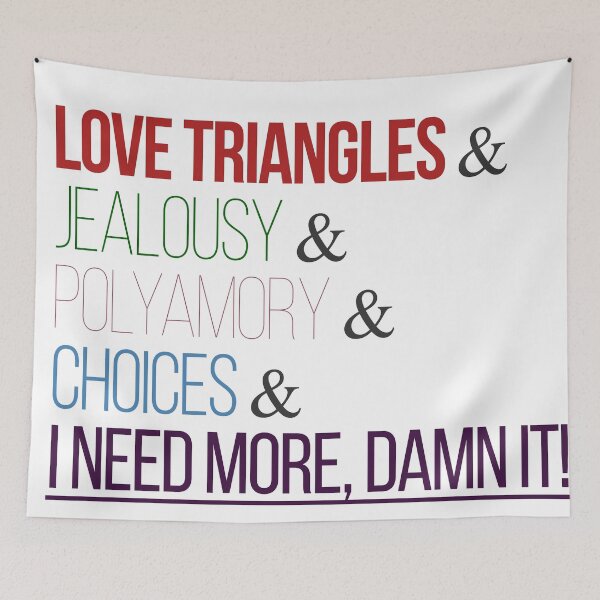 Item preview, Love Triangles Ampersand List designed and sold by onioceans.