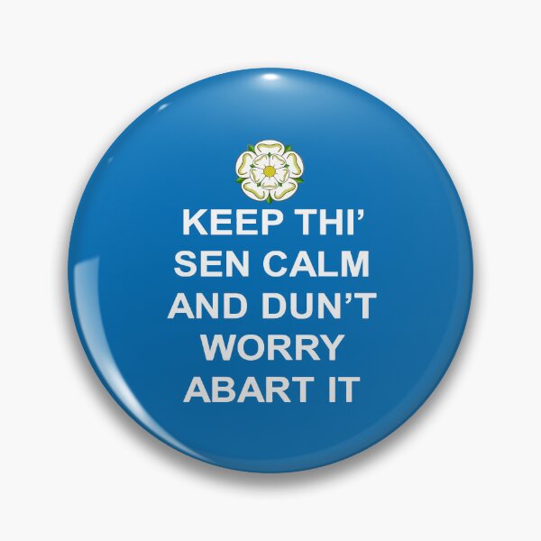 Item preview, Keep Thi Sen Calm Else And Dunt Worry Abart It White Text designed and sold by taiche.