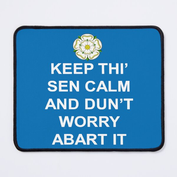 Item preview, Keep Thi Sen Calm Else And Dunt Worry Abart It White Text designed and sold by taiche.