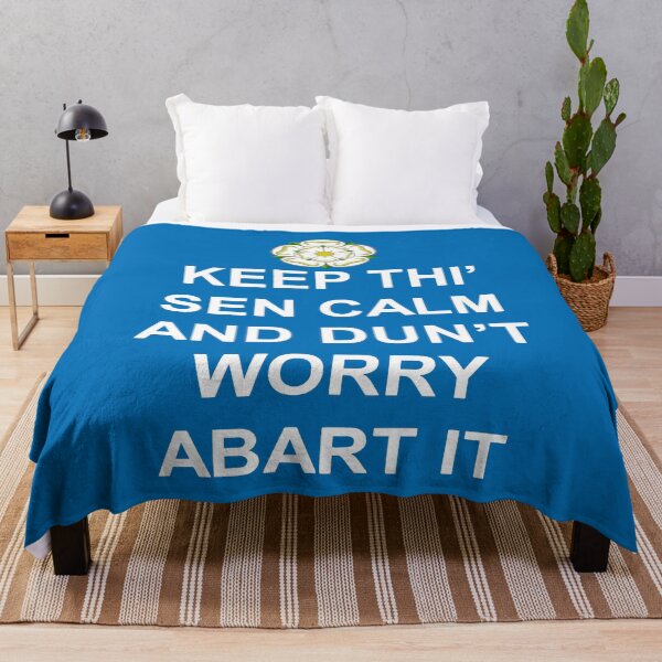 Item preview, Keep Thi Sen Calm Else And Dunt Worry Abart It White Text designed and sold by taiche.