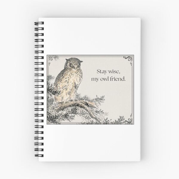 Item preview, Stay Wise My Owl Friend Owl Print Japanese Art designed and sold by GardenSwingArt.