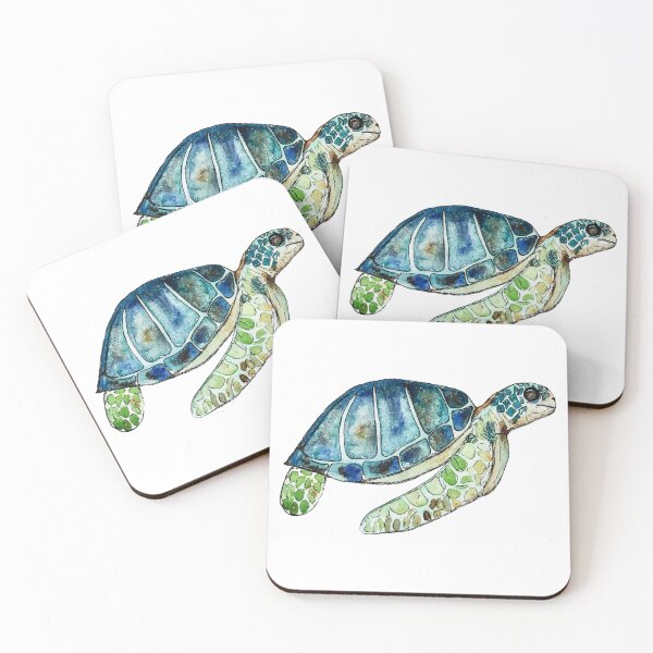 Item preview, Colorful Watercolor Water Turtle  designed and sold by elisewied.