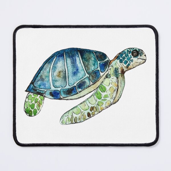 Item preview, Colorful Watercolor Water Turtle designed and sold by elisewied.