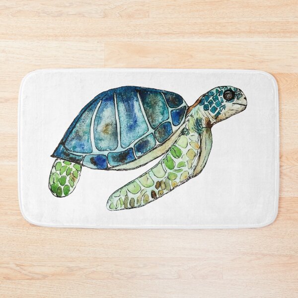 Item preview, Colorful Watercolor Water Turtle  designed and sold by elisewied.