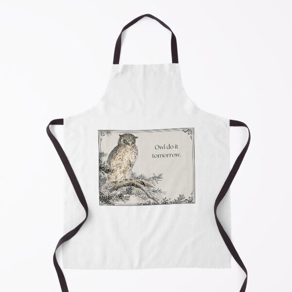 Item preview, Owl Do It Tomorrow Owl Print Japanese Art designed and sold by GardenSwingArt.