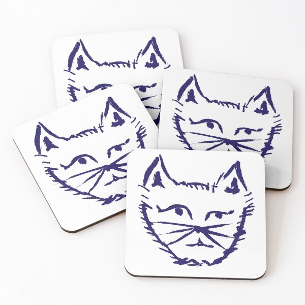 Item preview, Questioning Cat Navy designed and sold by MagentaTwilight.