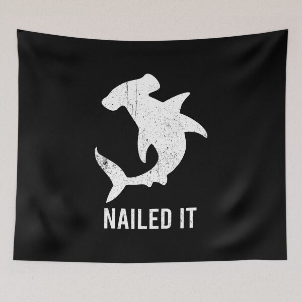 Item preview, Nailed It - Hammerhead Shark Funny Animal designed and sold by zhilwahesani.