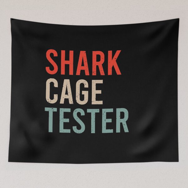 Item preview, Shark Cage Tester - Leg Amputation Support Humor designed and sold by zhilwahesani.