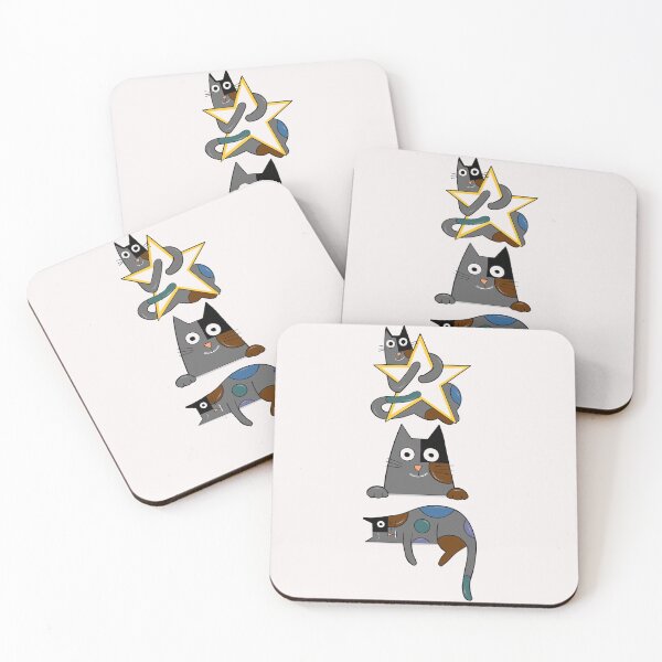 Item preview, Ducky the cat and his star designed and sold by AvabunnyGoods.