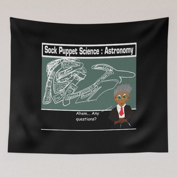 Item preview, Sock Puppet Science "Any Questions?" designed and sold by NicoAndBaz.