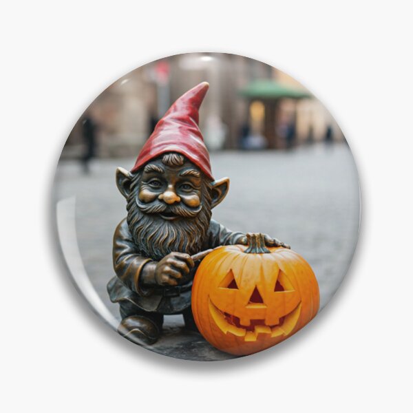Item preview, Thinking of Wroclaw - Gnome With Pumpkin designed and sold by Purrfecta.