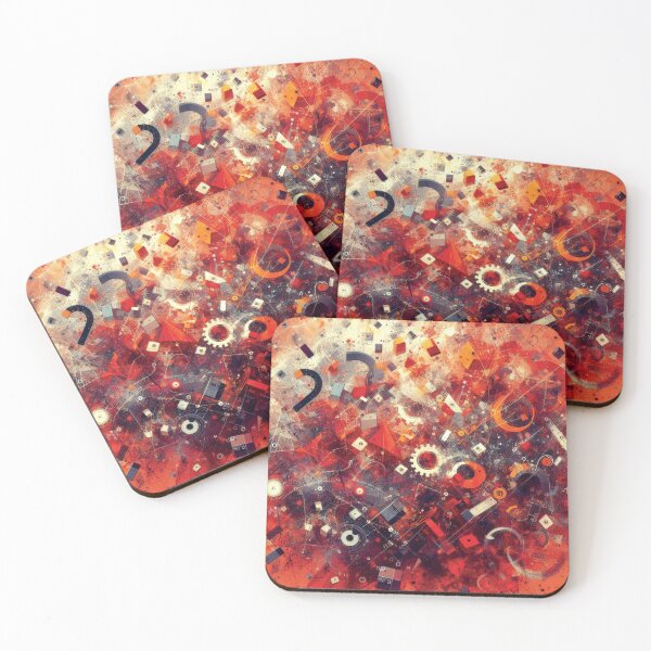 Item preview, Abstract bloody orange chaos art designed and sold by yearmoe.