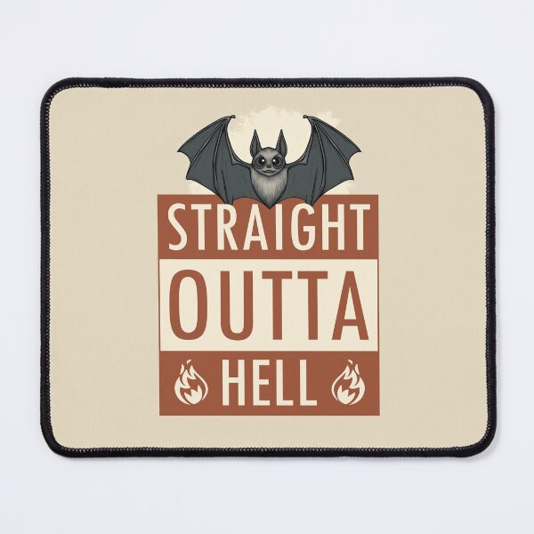 Item preview, Bat Straight Outta Hell designed and sold by Lizzy Fern Studios.