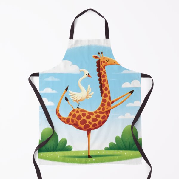 Item preview, A yoga couple - a bird and a giraffe designed and sold by yearmoe.