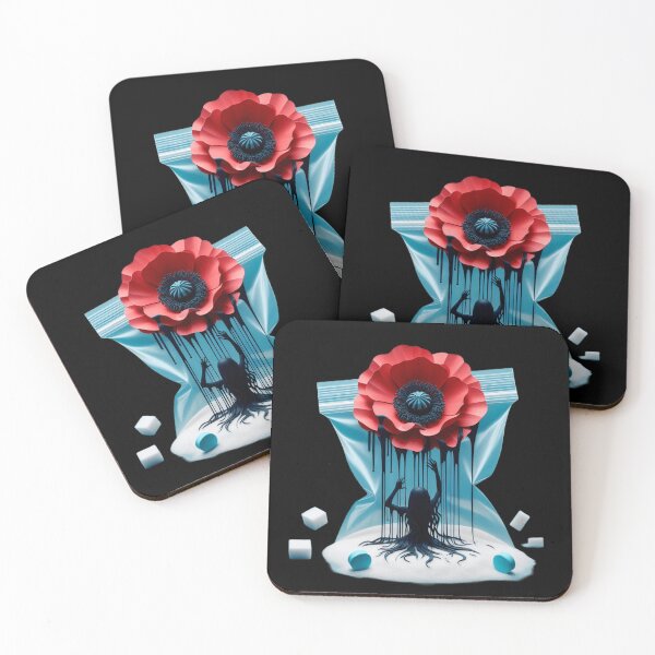 Item preview, Addiction Horror - Opium Poppy, Opiate Drugs, Trapped Woman designed and sold by SomniferumWars.