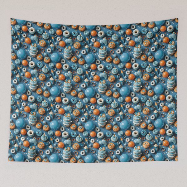 Item preview, Blue and orange cheers bash designed and sold by Grind & Giggle Co..