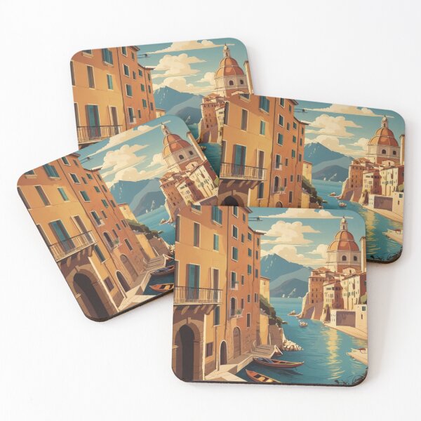 Item preview, 007 Vintage Italy Travel Poster Design designed and sold by Alexis Art Collection.