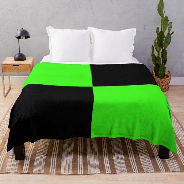 Item preview, Quarters - Black and Neon Green designed and sold by JustPatterns2.