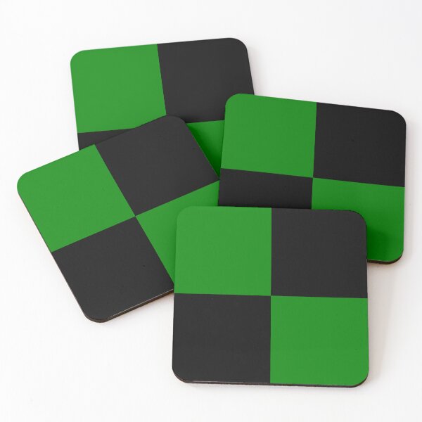 Item preview, Quarters - Black and Green designed and sold by JustPatterns2.