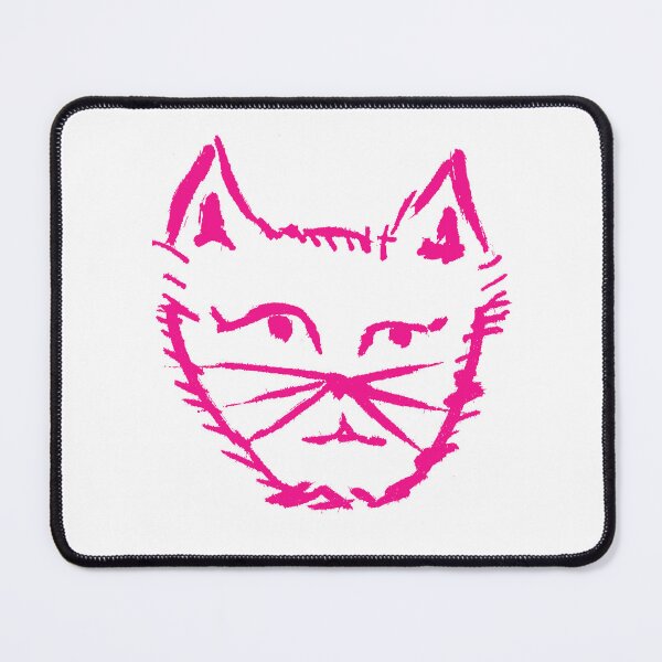Item preview, Questioning Cat Fluoro Pink designed and sold by MagentaTwilight.