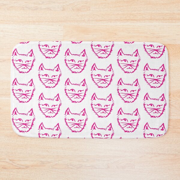 Item preview, Questioning Cat Fluoro Pink designed and sold by MagentaTwilight.