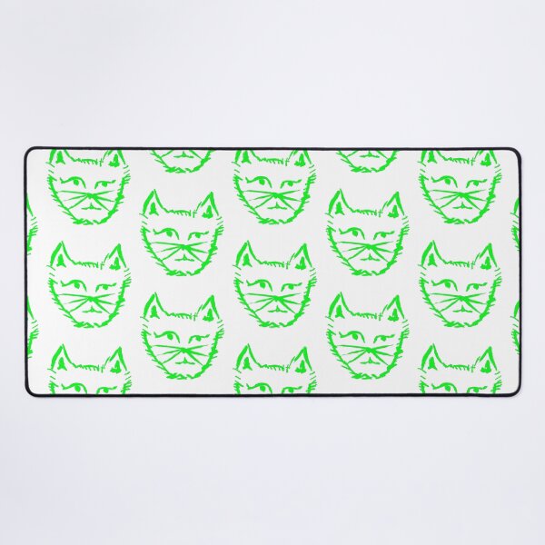 Item preview, Questioning Cat Fluoro Green designed and sold by MagentaTwilight.