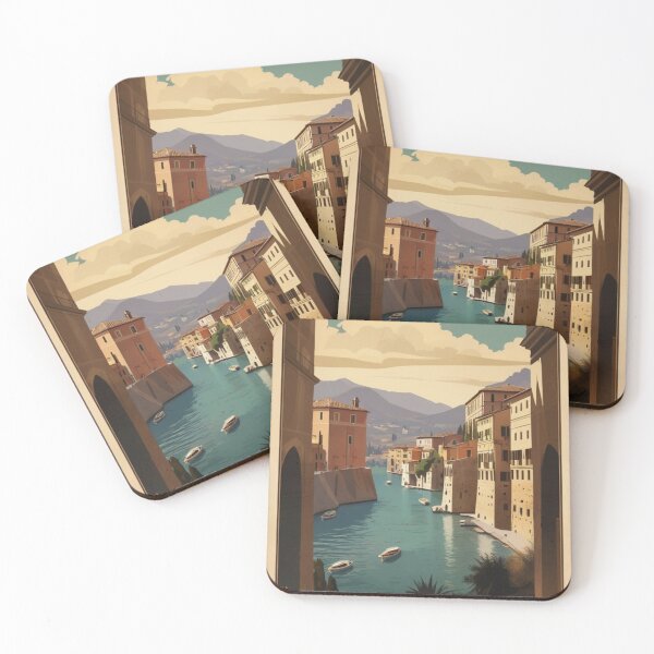 Item preview, 012 Vintage Italy Travel Poster Design designed and sold by Alexis Art Collection.