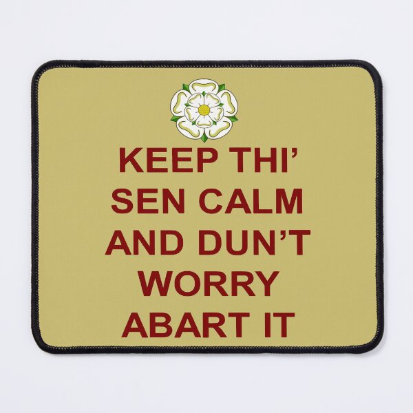 Item preview, Keep Thi Sen Calm Else And Dunt Worry Abart It Red Text designed and sold by taiche.