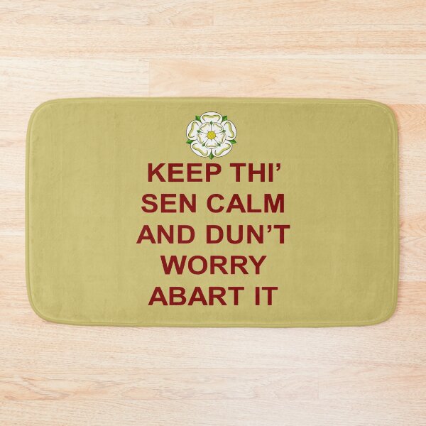 Item preview, Keep Thi Sen Calm Else And Dunt Worry Abart It Red Text designed and sold by taiche.